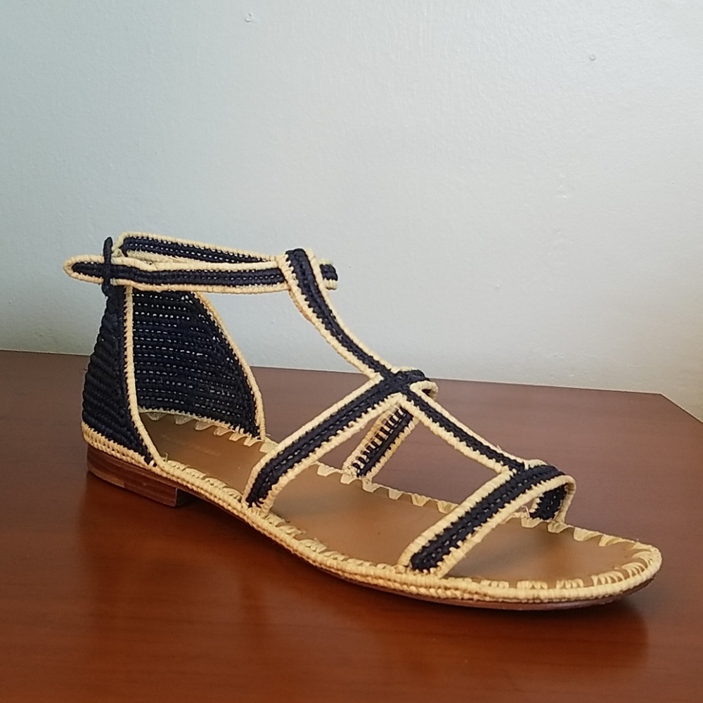 Carrie Forbes "Tama" sandals in Navy